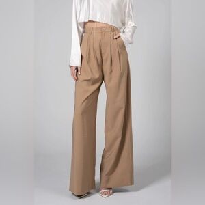 NONchalant Label Fabi Wide Leg Pant in Camel XS